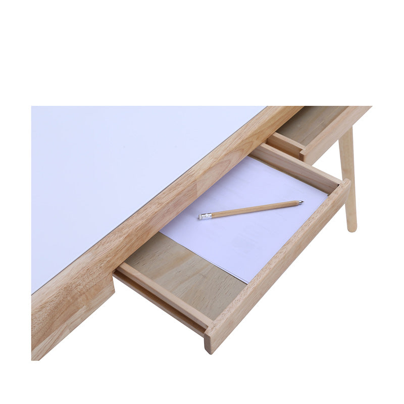 RETH Study Desk 120cm - Natural & White