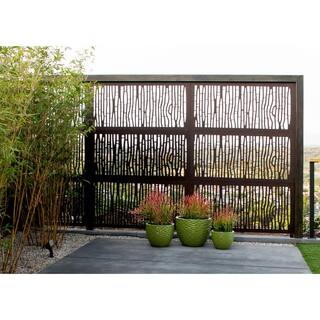 OUTDECO 516 in. x 24 in. x 48 in. Bungalow Modular Hardwood Composite Decorative Fence Panel USADSBG1