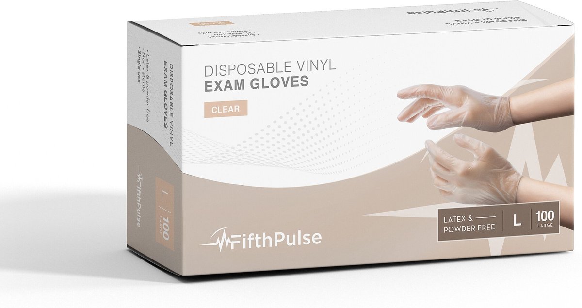 FifthPulse Vinyl Exam Gloves