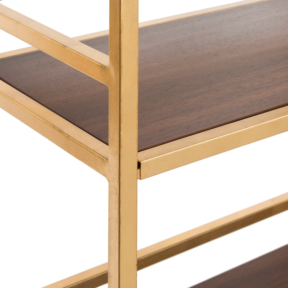 SAFAVIEH Skylar 4 tier 1 Drawer Gold/ Grey étagère   30\