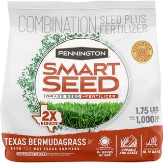 Pennington Smart Seed 1.75 lbs. Texas Bermudagrass Grass Seed and Fertilizer 100543736