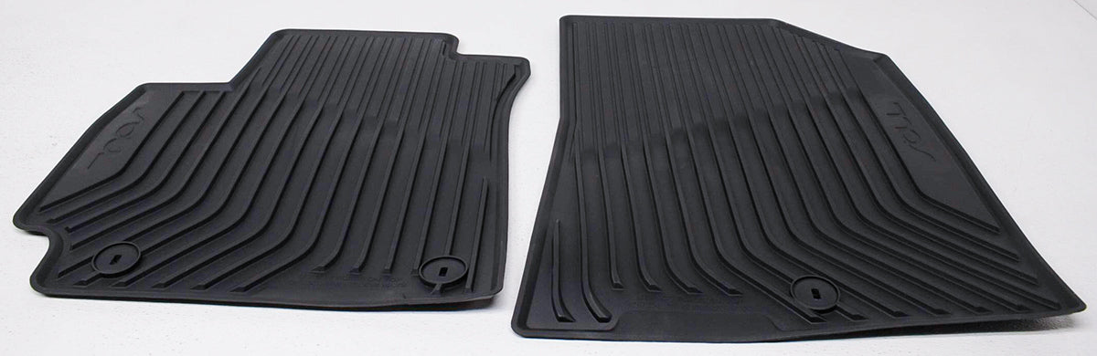 K0F13-AC000 OEM Black 4-Piece All Weather Rubber Floor Mat Set For Kia Soul