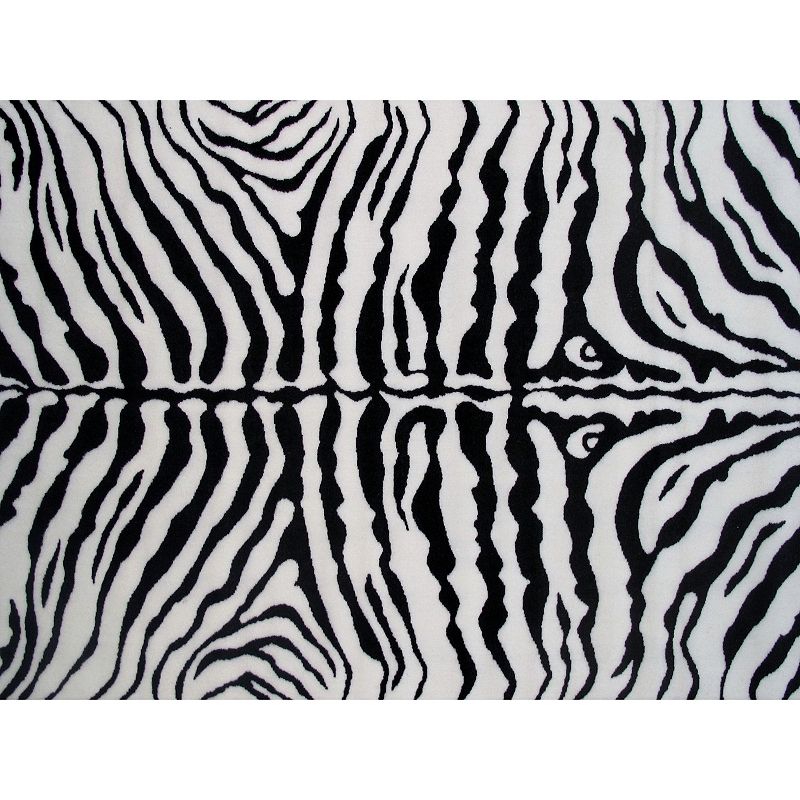 Fun Rugs Fun Time Zebra Skin Print Rug