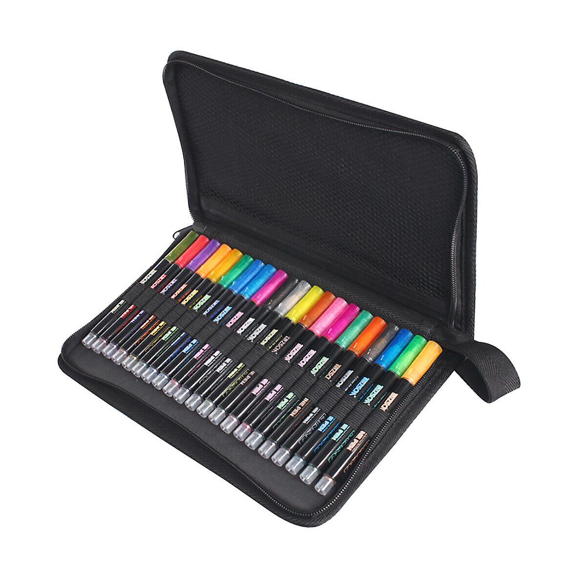 Drawing Marker Pens Double Line Outline Pens 12 Color Self Outline Metallic. W12068984