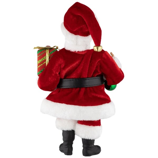 Santa Elf with Gift Christmas Figure