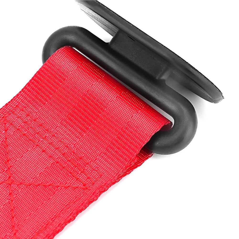 Universal Car Towing Rope Racing Personality Tow Strap Front Rear Bumper Decoration (red)