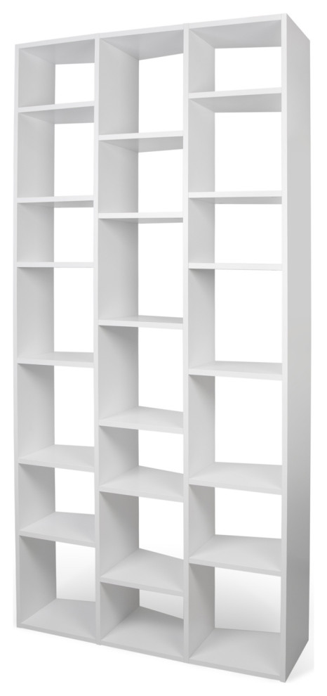 Modern White Unique Cube Display Shelves   Contemporary   Bookcases   by Plush Pod Decor  Houzz