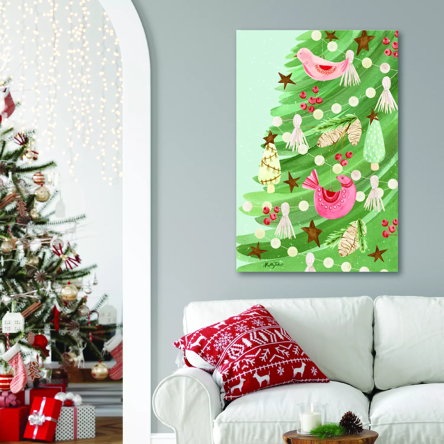 COURTSIDE MARKET Calm Christmas Canvas Wall Art