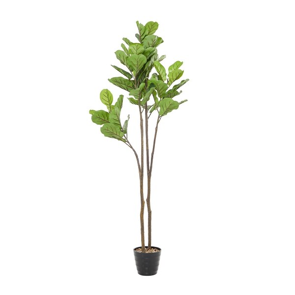 Green Vinyl Contemporary Artificial Tree