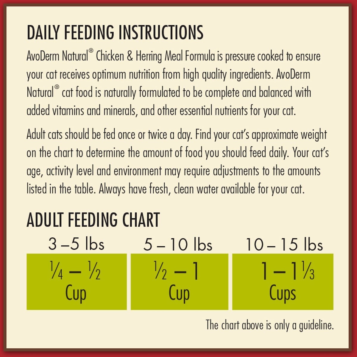 AvoDerm Natural Chicken and Herring Meal Formula Adult Dry Cat Food