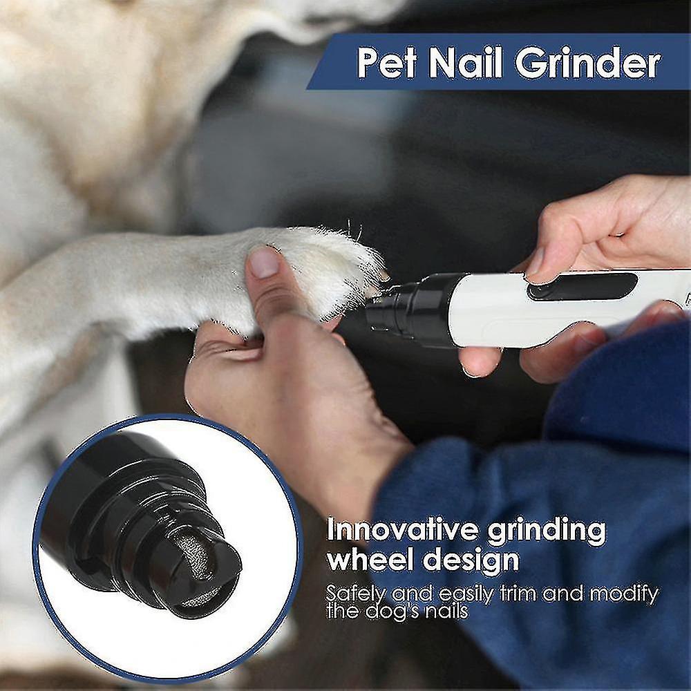 Electric Nail Grinder Pet Dog Cat Paws Grooming Trimmer Grinding File Pedicure Tool Rechargeable