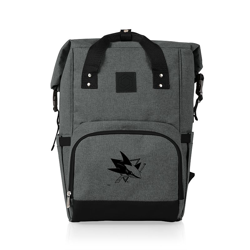 Picnic Time San Jose Sharks On The Go Roll-Top Cooler Backpack