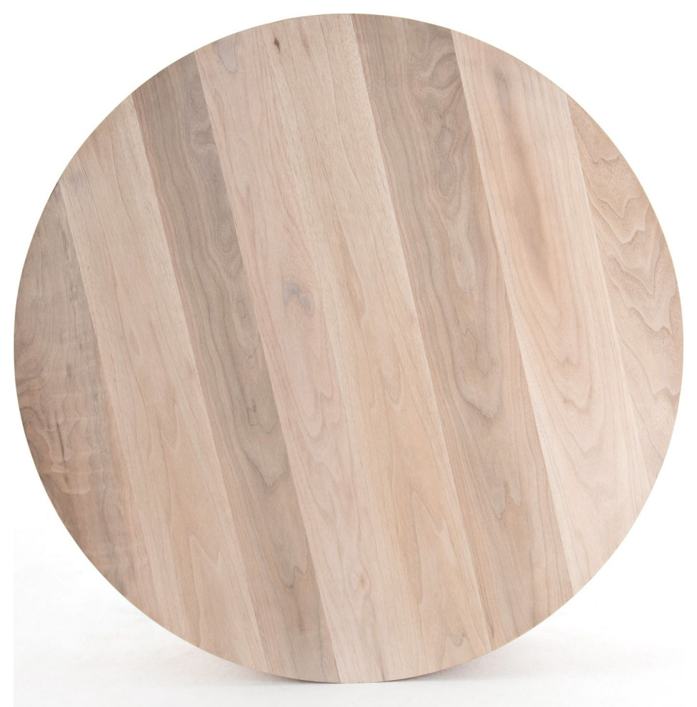 Hudson Round Ashen Walnut Coffee Table   Transitional   Coffee Tables   by Zin Home  Houzz