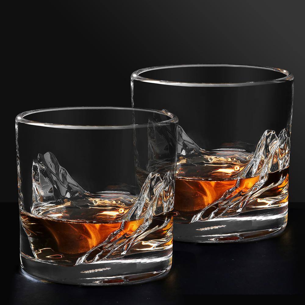 LIITON Grand Canyon Crystal 10 oz. Bourbon Whiskey Glasses (Set of 4) L10100