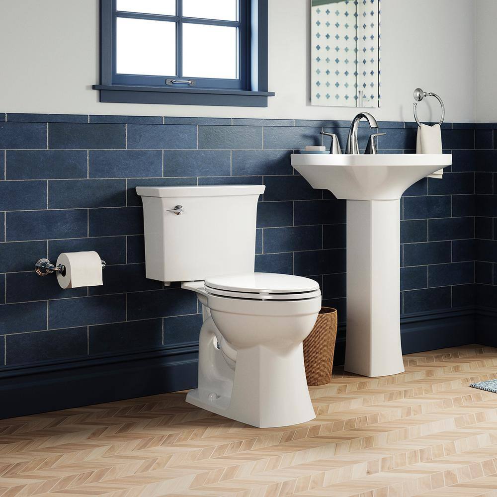 KOHLER Elmbrook Complete Solution 2-piece 1.28 GPF Single Flush Elongated Toilet in. White (Seat Included ) 33201-0