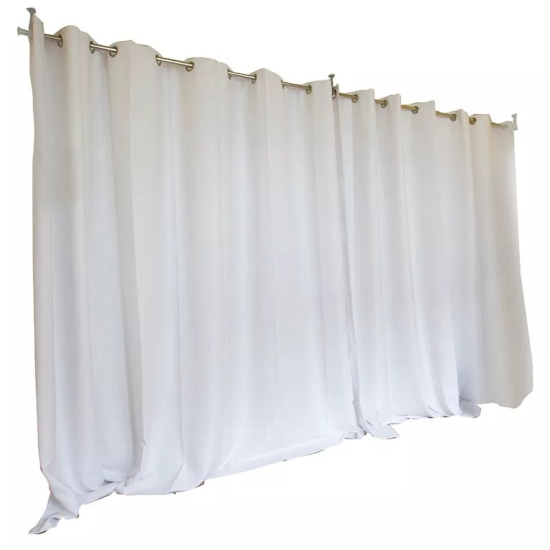 Hanging Room Divider Kit with Blackout Curtains for Room Separation and Total Privacy