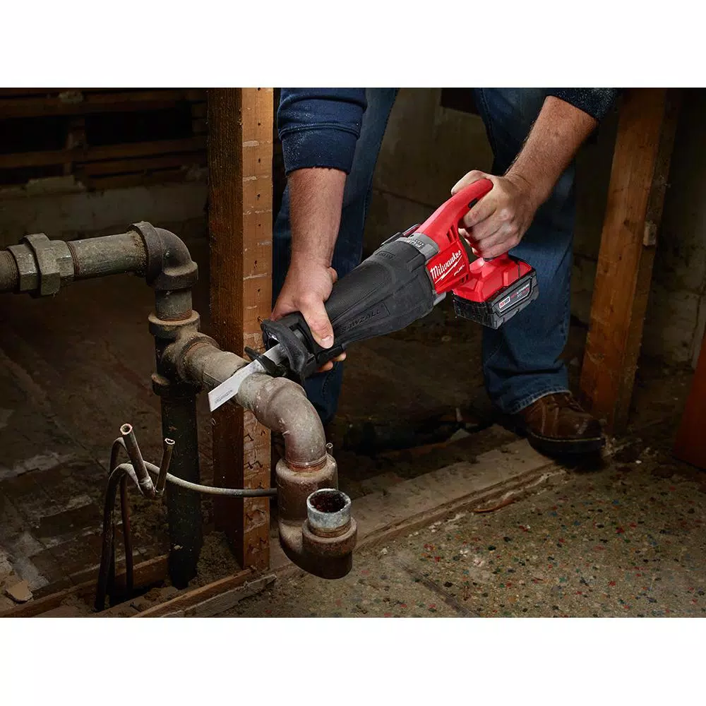 Milwaukee 12 in. 5 Teeth per in. AX Nail Embedded Wood Cutting SAWZALL Reciprocating Saw Blades (6 Pack) and#8211; XDC Depot