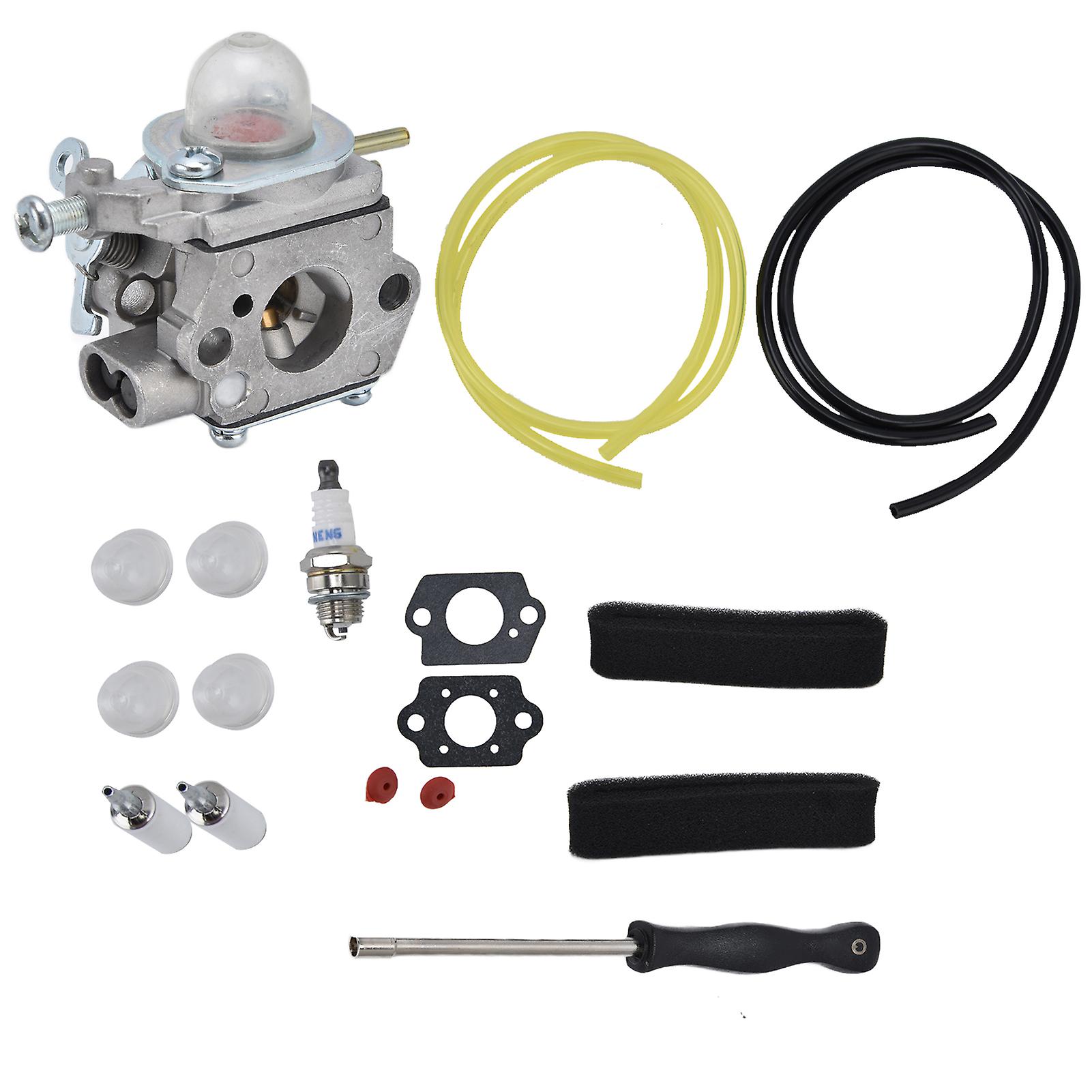 753-06190 Carburetor With Fuel Filter Air Filter Primer Bulb Kit For Troybilt Tb22ec Tb32ec Tb80ec Tb22 Tb21ec