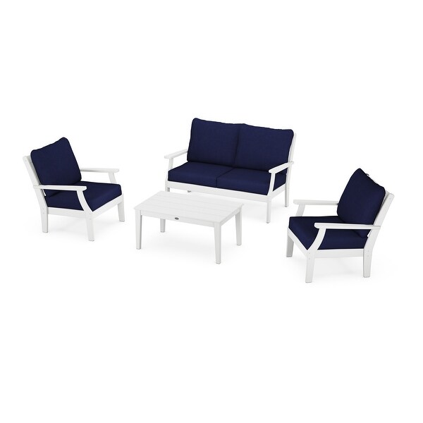 POLYWOOD Braxton 4Piece Deep Seating Chair Set