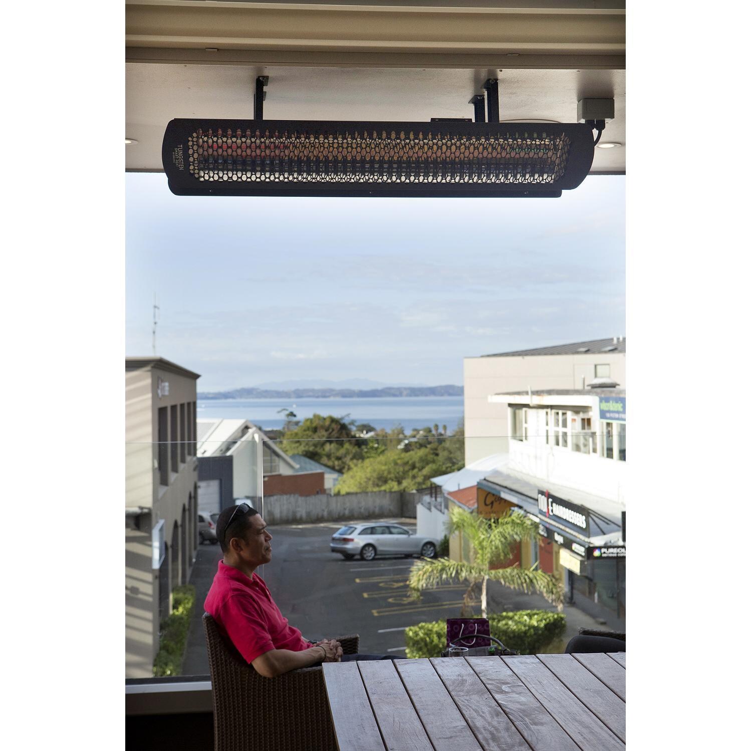 Bromic Heating Tungsten Smart-Heat 44-Inch 2000W Single Element 240V Electric Infrared Patio Heater