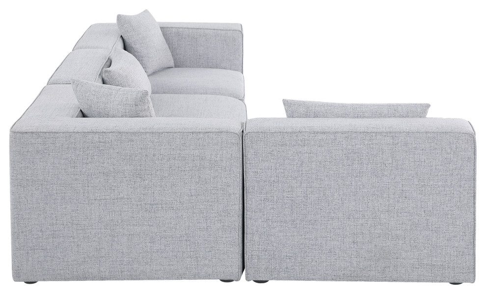 Cube Upholstered Modular Sectional   Transitional   Sectional Sofas   by Meridian Furniture  Houzz