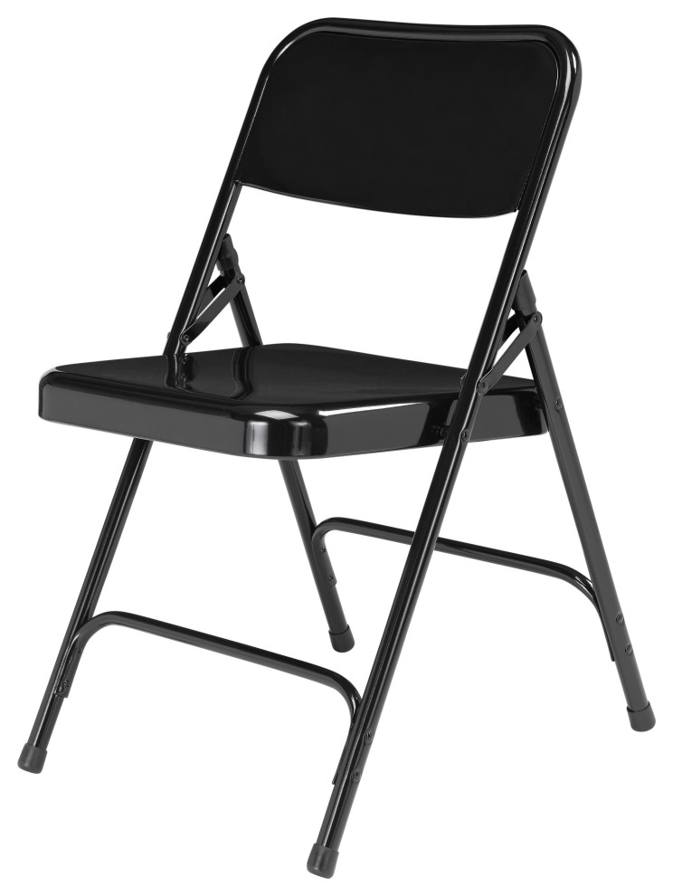 NPS 200 Premium  Steel Double Hinge Folding Chair  Set of 4   Contemporary   Folding Chairs And Stools   by National Public Seating  Houzz