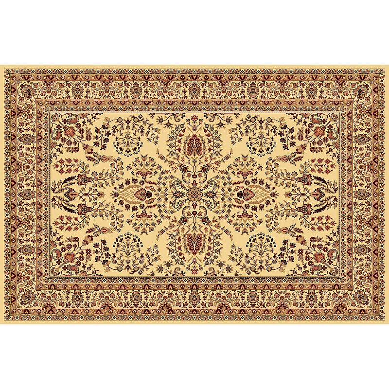 Rugs America New Vision Lilihan Framed Floral Rug