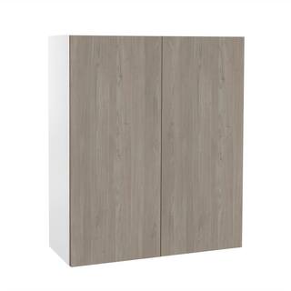 Cambridge Quick Assemble Modern Style with Soft Close 33 in x 42 in Wall Kitchen Cabinet 2 Door (33 in W x 12 D x 42 in H) SA-WU3342-GN