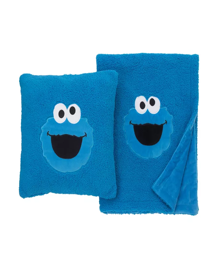 Macys Sesame Street Cookie Monster Super Soft Decorative Pillow