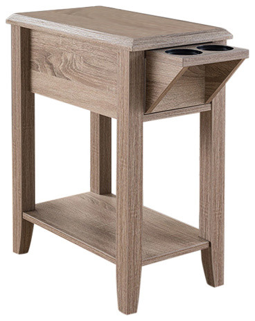 Side Table Storage Drawer and Cup Holders   Transitional   Side Tables And End Tables   by Sintechno  Inc.  Houzz