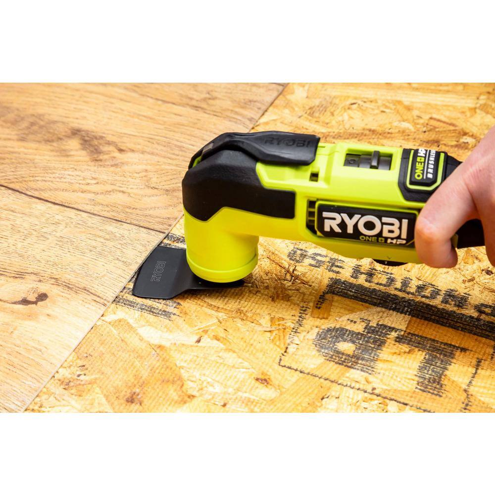 RYOBI ONE+ 18V Lithium-Ion 2.0 Ah 4.0 Ah and 6.0 Ah HIGH PERFORMANCE Batteries and Charger Kit w HP Brushless Multi-Tool PSK007-PBLMT50B