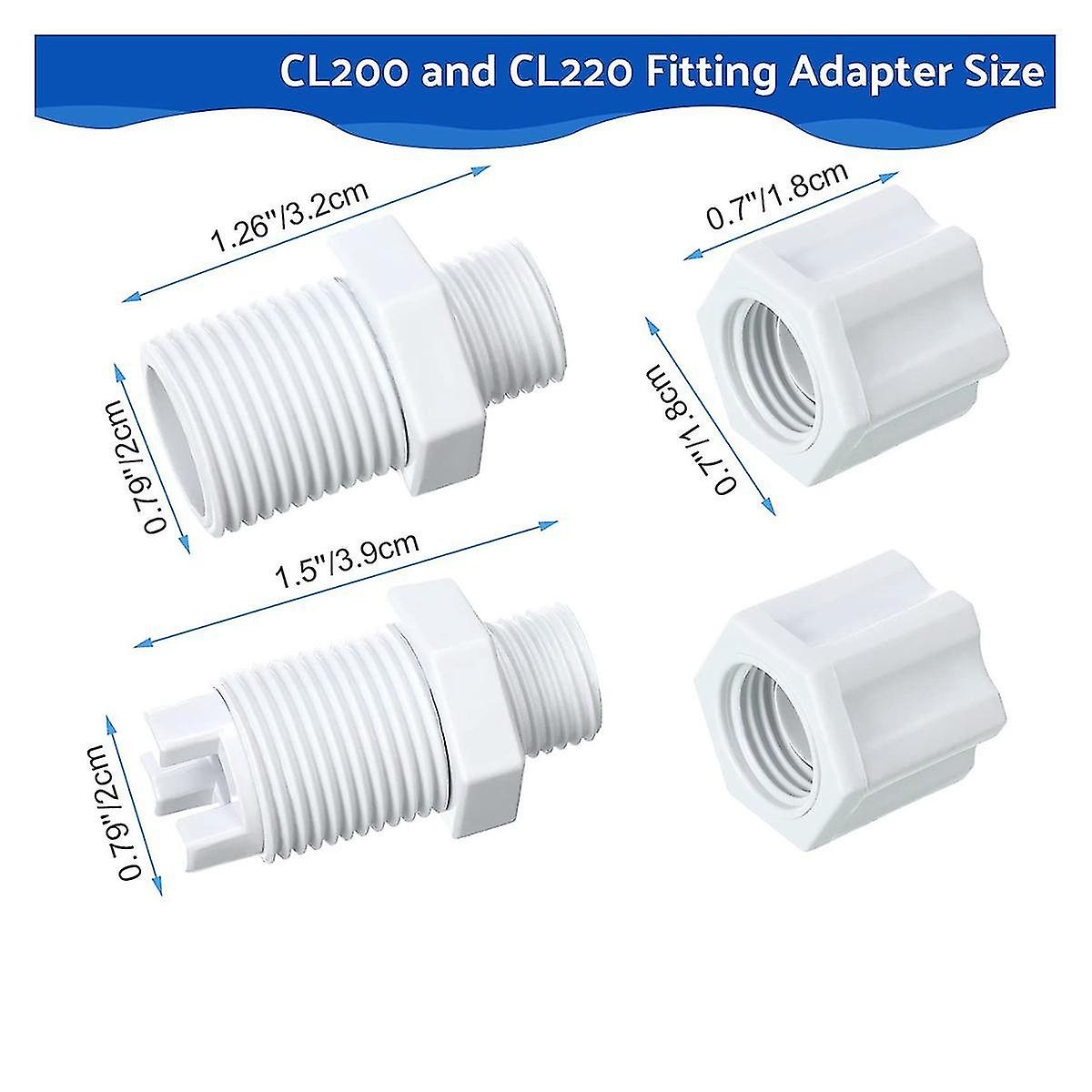 Offline Parts With Saddle Clamp Chlorinator Hose Tubing With Check Valve Control Valve For Cl200 Cl