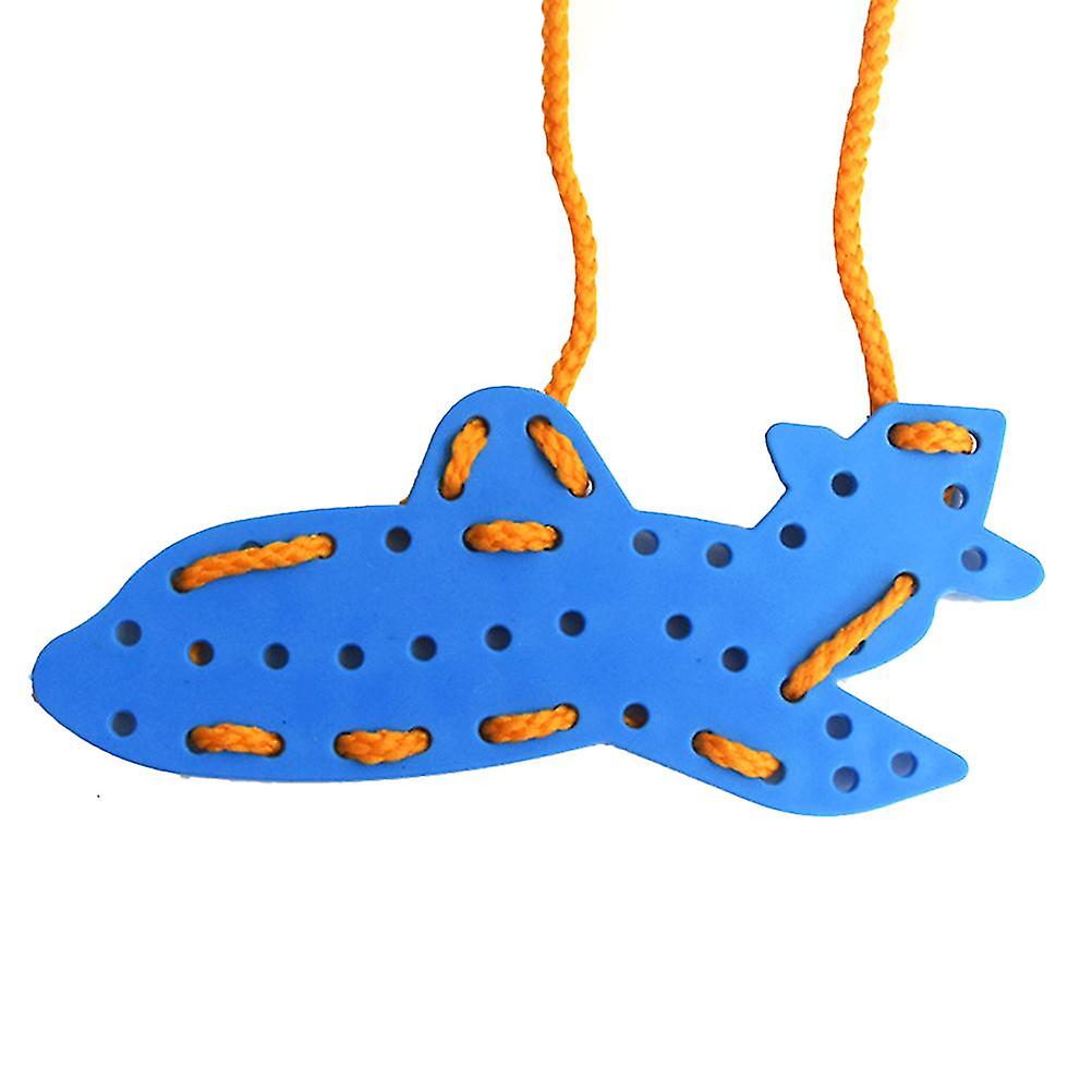 4pcs/set Transport Lacing Shapes Threading Laces Education Toys Children Educational Thread Embroidery Diy Toys Gift