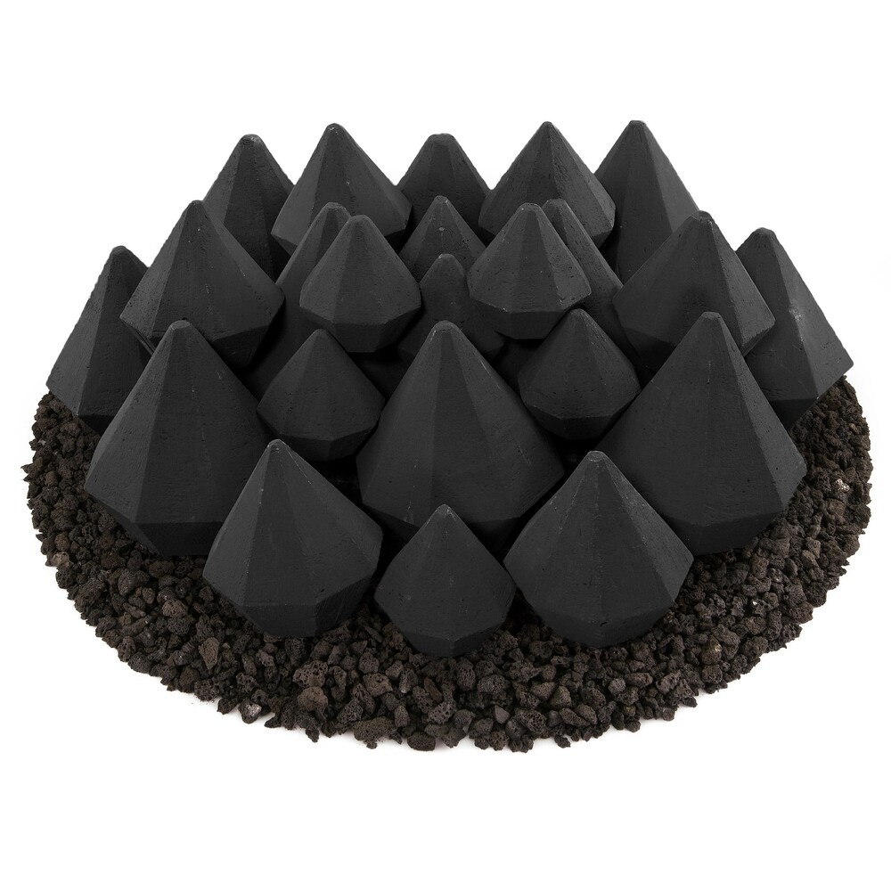 Ceramic Fire Diamonds  Fire Pit Accessory  Modern Decor for Indoor   Outdoor Fire Pits or Fireplaces