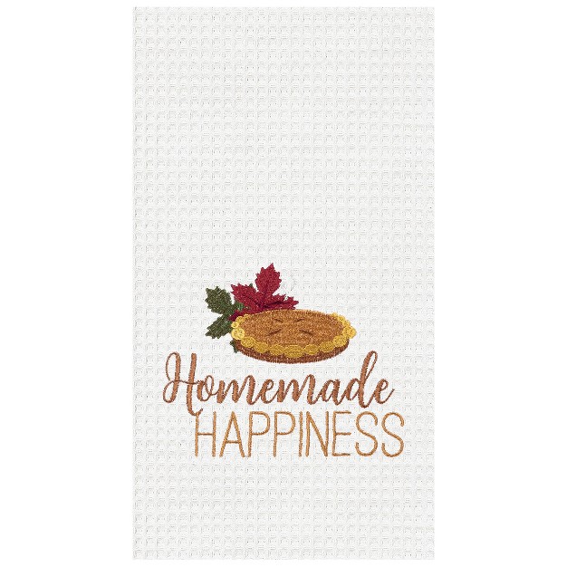 C amp f Home Homemade Happiness Waffle Weave Thanksgiving Kitchen Towel