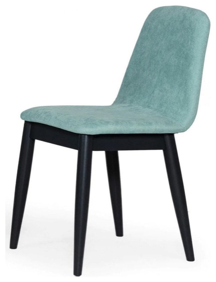 Vana Modern Blue Dining Chair  Set of 2   Midcentury   Dining Chairs   by Rustic Home Furniture Deco  Houzz