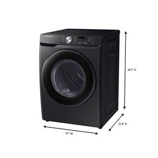  7.5 cu. ft. Stackable Vented Electric Dryer with Sensor Dry in Brushed Black DVE45T6000V