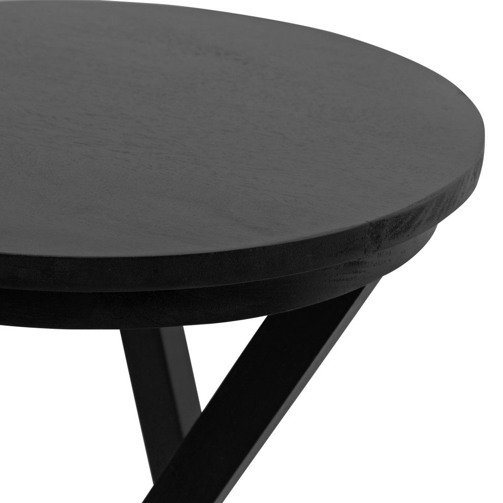 Aja Modern Wood Accent Table   Transitional   Side Tables And End Tables   by Uniek Inc.  Houzz