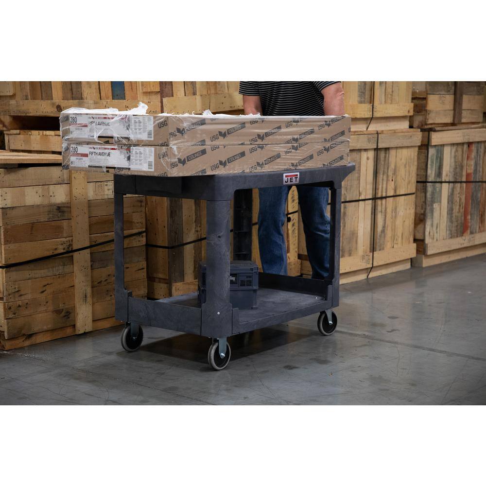 Jet 500 lbs. 44 in. x 25 in. Resin Flat Top Utility Cart PUC-4425 141017