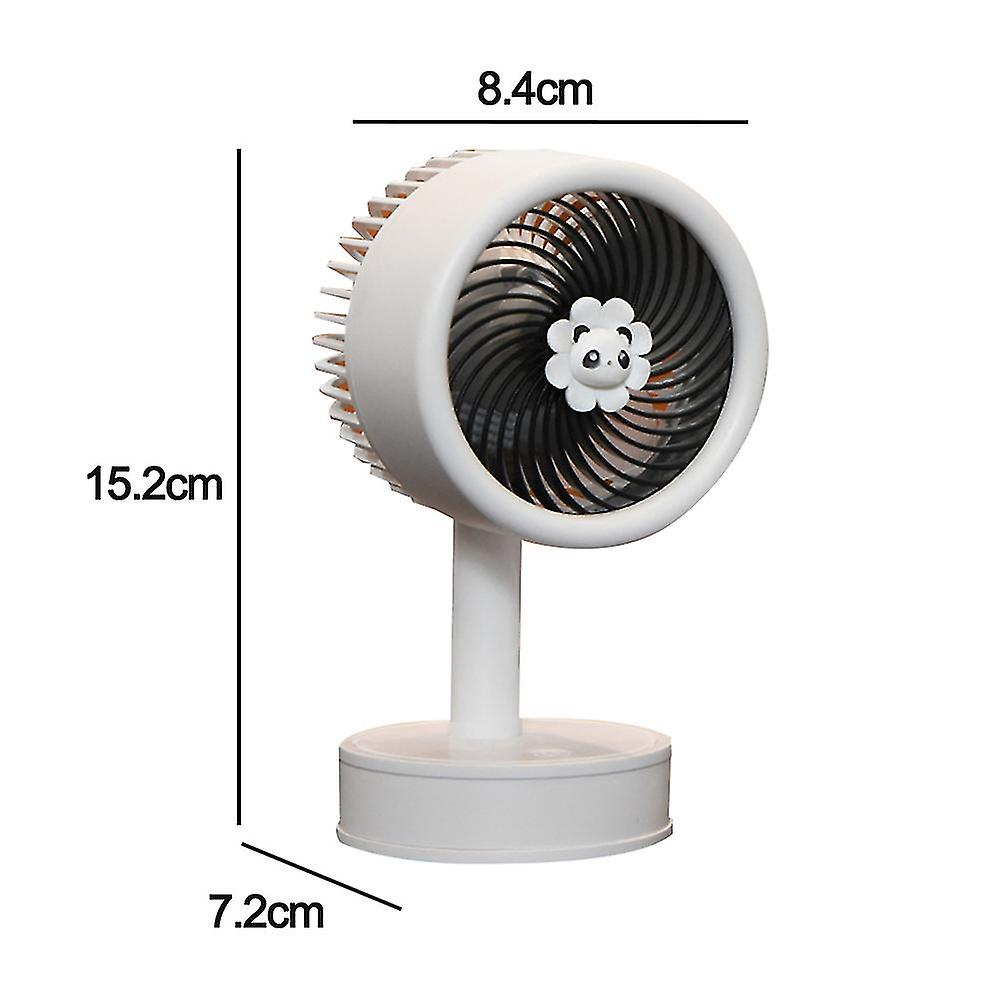 Usb Desk Fan Small And Quiet - Mini Cute Desk Fan， Swivel Portable Small Desk Fan