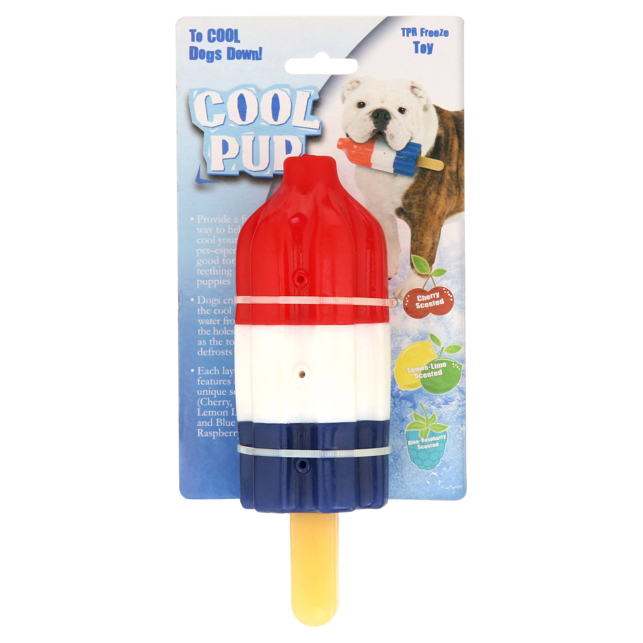 Cool Pup Rocket Pop Cooling and Hydrating Dog Chew Toy， Scented， Large