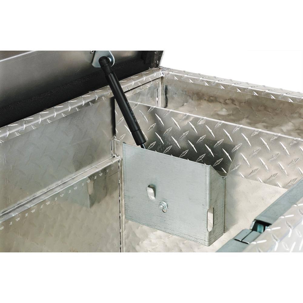 Delta 72.125 Diamond Plate Aluminum Full Size Crossbed Truck Tool Box 1701000