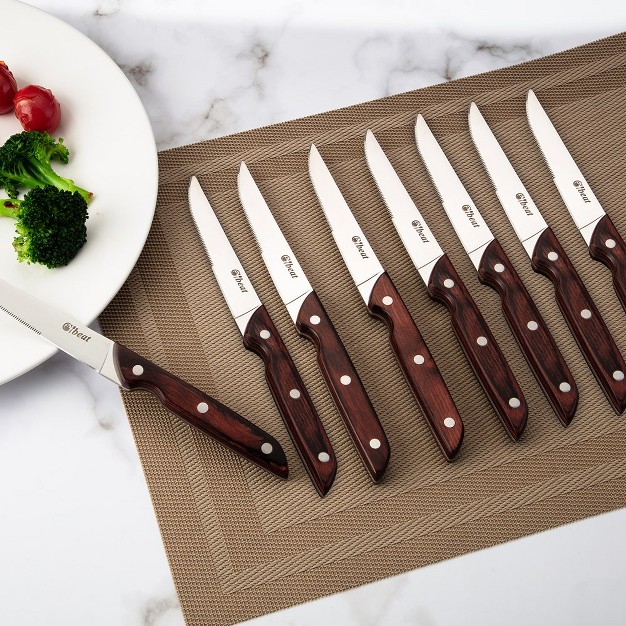 Steak Knives Set Of 8 Kitchen Steak Knife 8 Piece Serrated Dinner Knives