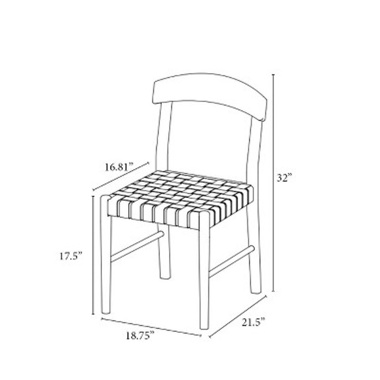 Cliff Haven Solid Wood with Woven Seat Dining Chair - Threshold™ designed with Studio McGee