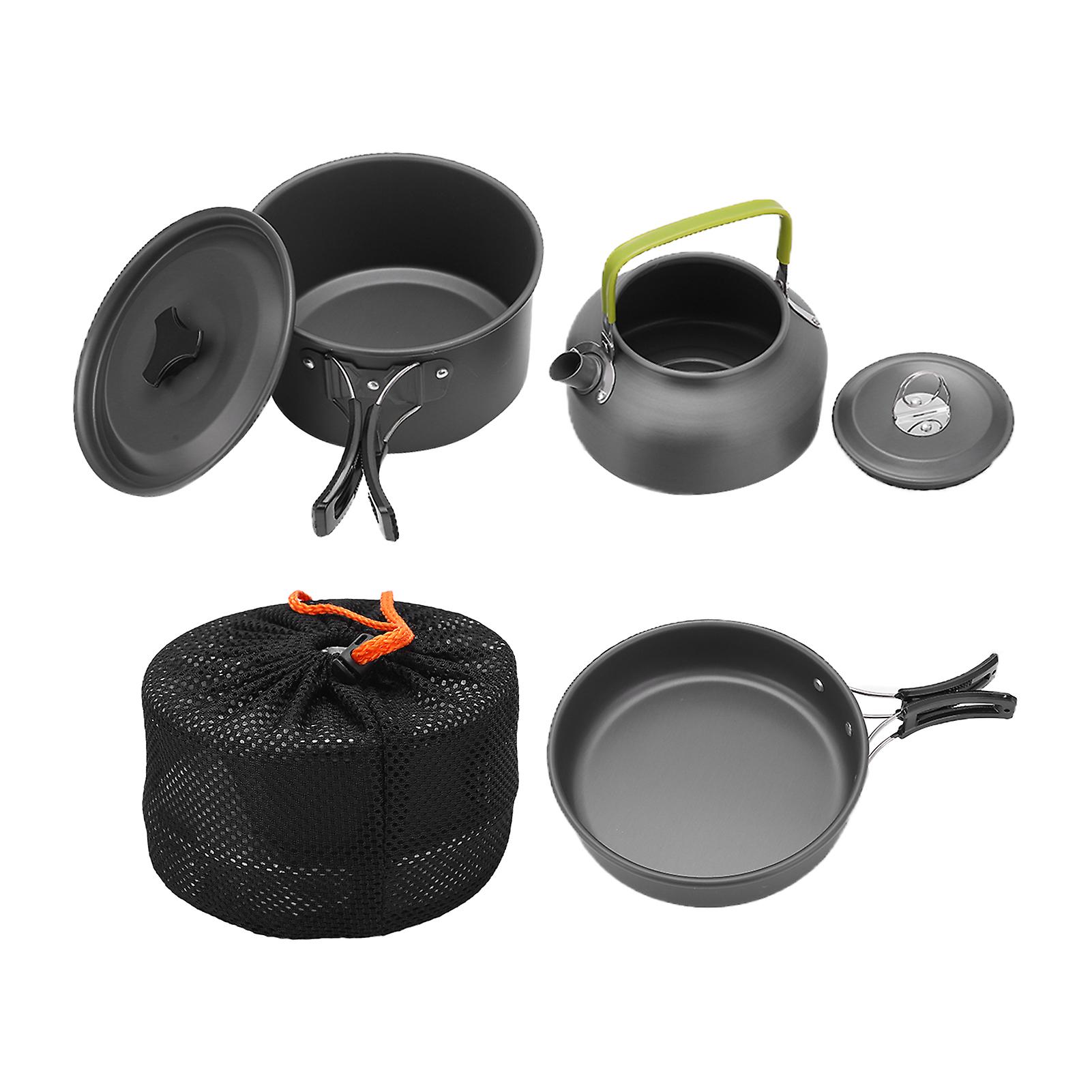 23 People Outdoor Teapot Set Nonstick Coating Easy To Clean Portable Camping Cooker Combo