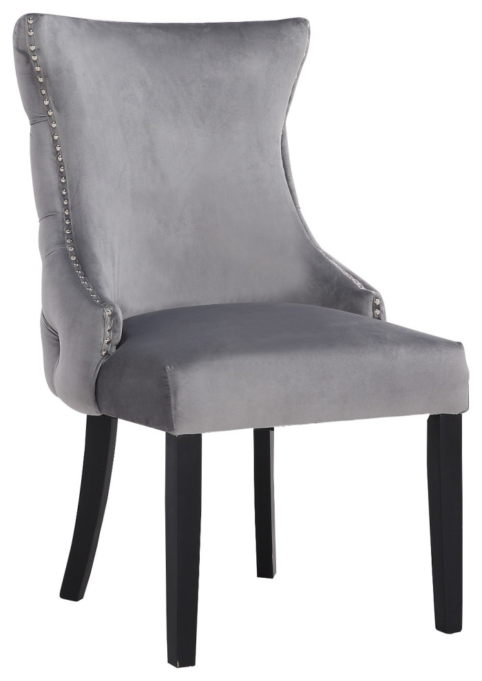 Stonefort Chair With Wood Legs (Set Of 4)   Transitional   Dining Chairs   by AFB Decor  Houzz