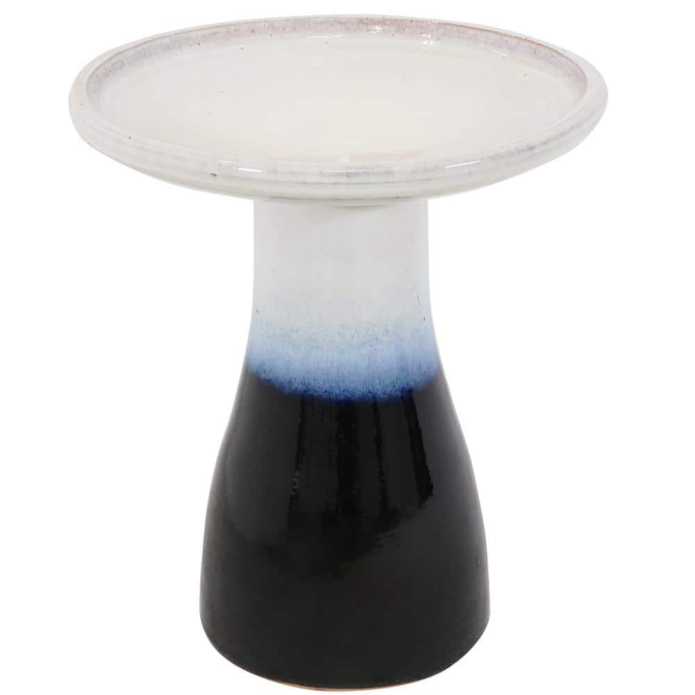 Sunnydaze Decor Subtle Transitions Ceramic Birdbath - UV-Frost-Resistant - Twilight AP-011