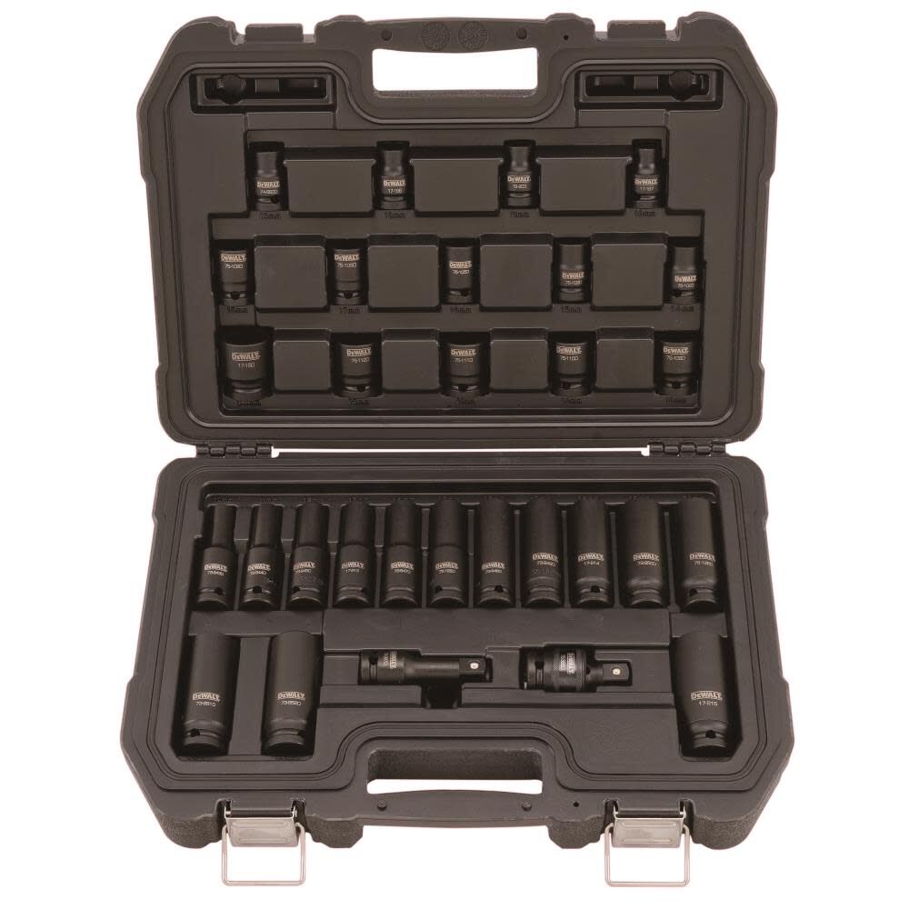 DEWALT 30 Piece 1/2 in Drive Combination Impact Socket Set - 6 Point DWMT19249 from DEWALT