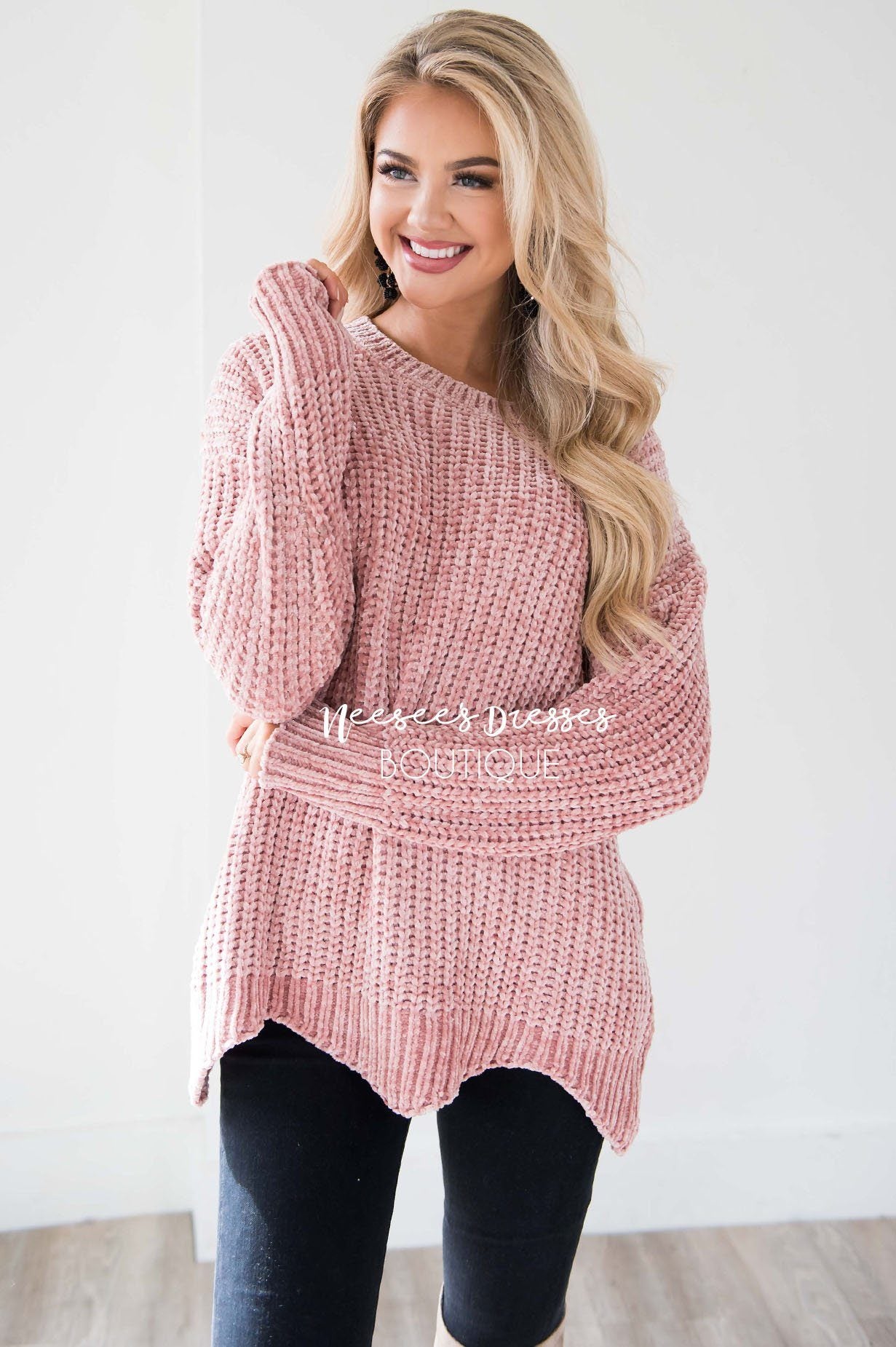 Starstruck By Love Scallop Hem Sweater