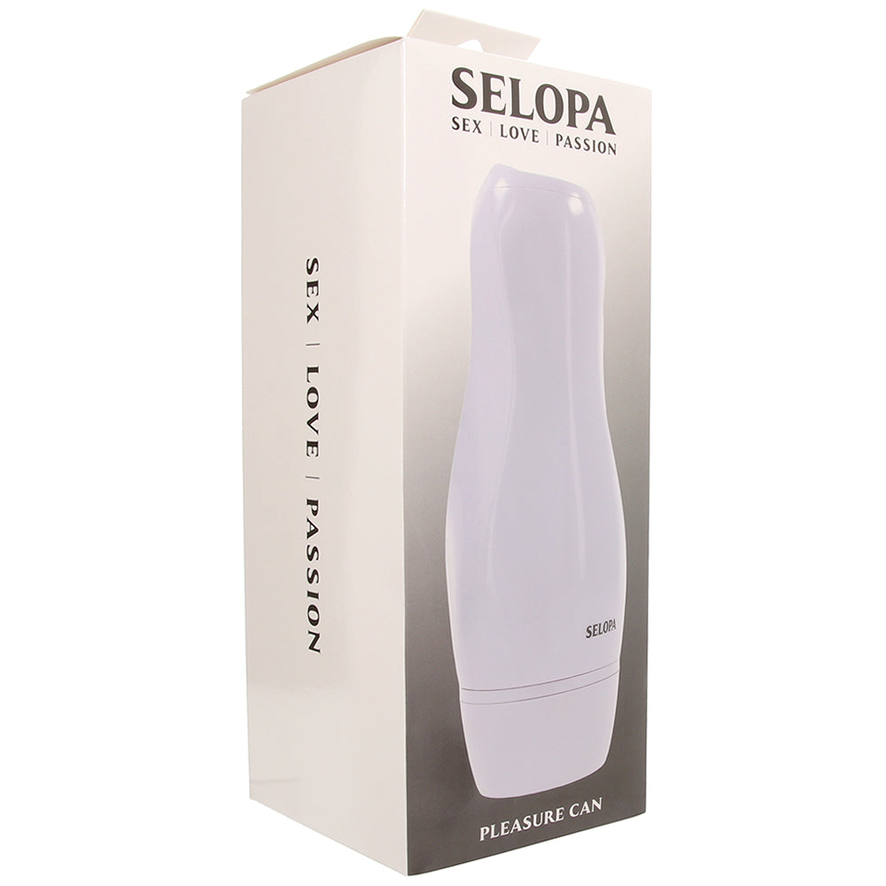 Selopa Pleasure Can Vibrating Stroker in White